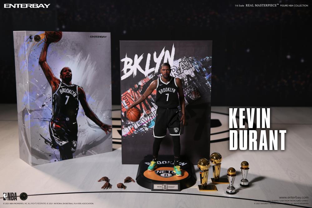 NBA Real Masterpiece Kevin Durant (Brooklyn Nets Home) 1/6 Scale Action Figure Gallery Image 12