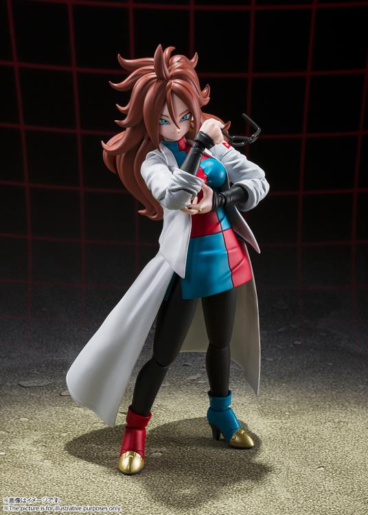 Dragon Ball FighterZ S.H.Figuarts Android 21 (Lab Coat) Exclusive Action Figure Gallery Image 6