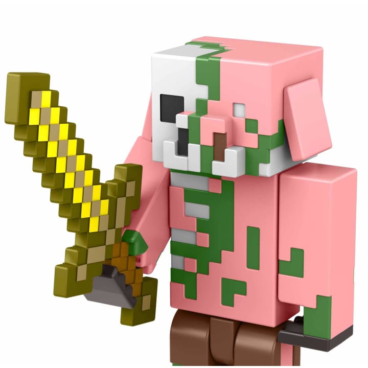 Minecraft Build-A-Portal Zombified Piglin Figure Gallery Image 4
