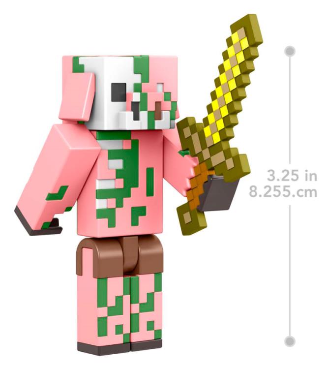 Minecraft Build-A-Portal Zombified Piglin Figure Gallery Image 5