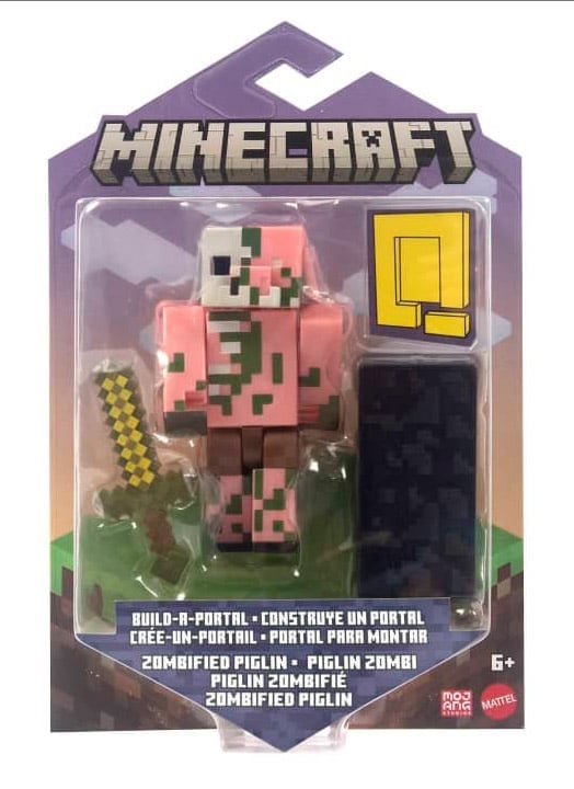 Minecraft Build-A-Portal Zombified Piglin Figure Gallery Image 7