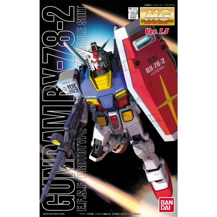 Mobile Suit Gundam MG Gundam RX-78-2 (Ver.1.5) 1/100 Scale Model Kit Gallery Image 6
