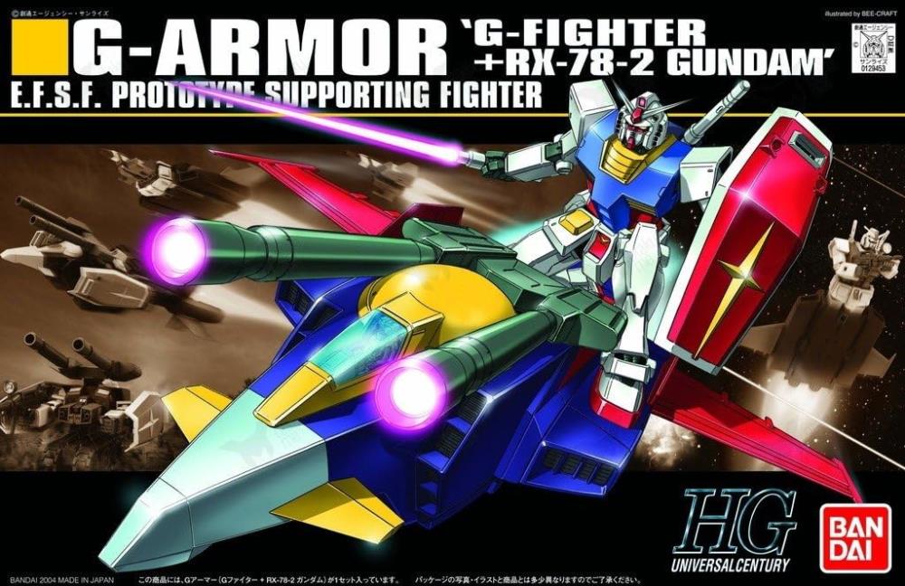 Mobile Suit Gundam HGUC G-Armor: G-Fighter & RX-78-2 Gundam 1/144 Scale Model Kit Gallery Image 10