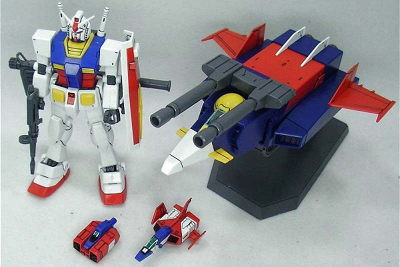 ウ*!様 RX-78-2 ガンダム & Gファイター セット Mobile Suit Gundam HGUC G-Armor: G-Fighter & RX-78-2 Gundam 1/144