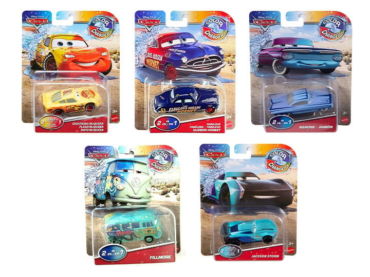 Disney Pixar Cars Color Changers Case of 8 Cars