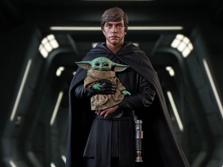The Mandalorian Premier Collection Luke Skywalker & Grogu 1/7
