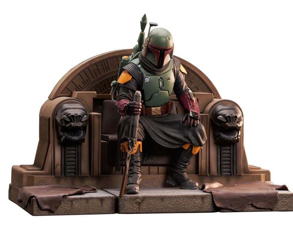 The Mandalorian Premier Collection Boba Fett on Throne 1/7 Scale Limited Edition Statue Gallery Image 14