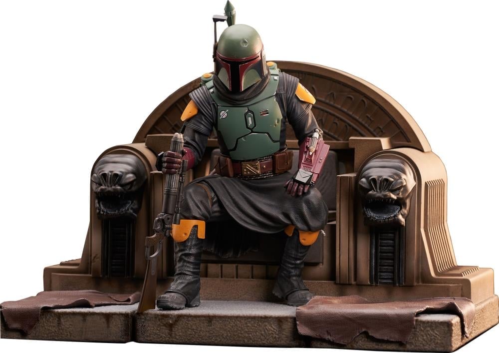 The Mandalorian Premier Collection Boba Fett on Throne 1/7 Scale Limited Edition Statue Gallery Image 15