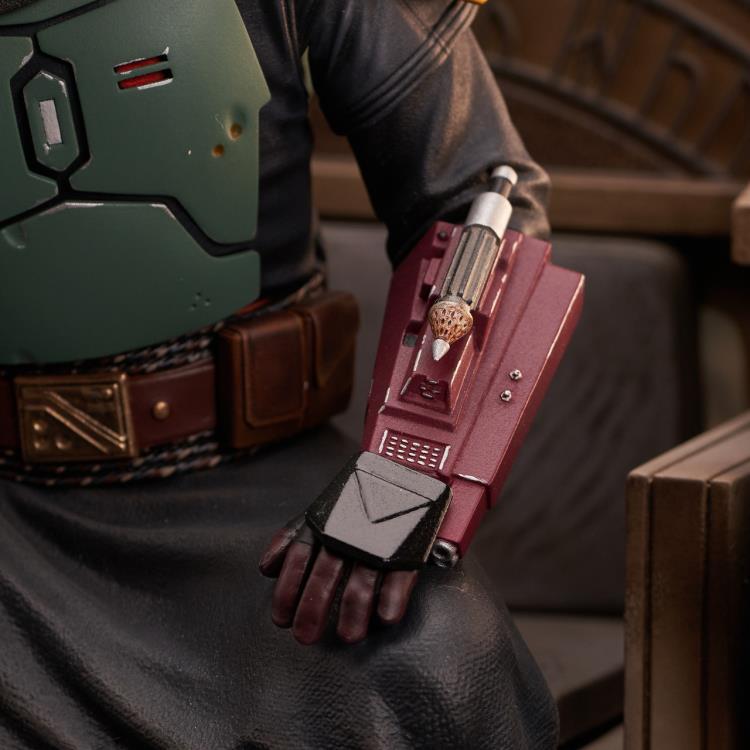 The Mandalorian Premier Collection Boba Fett on Throne 1/7 Scale Limited Edition Statue Gallery Image 9