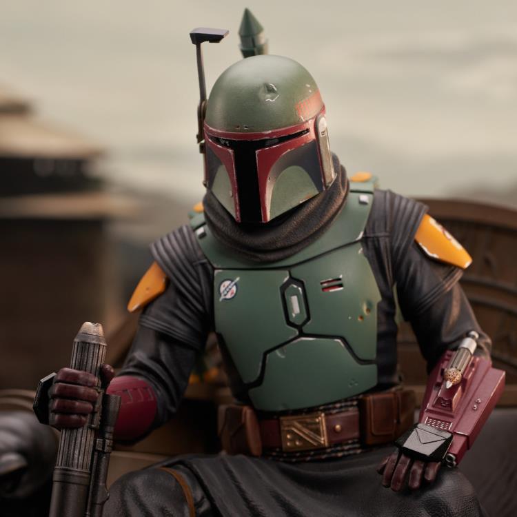 The Mandalorian Premier Collection Boba Fett on Throne 1/7 Scale Limited Edition Statue Gallery Image 6