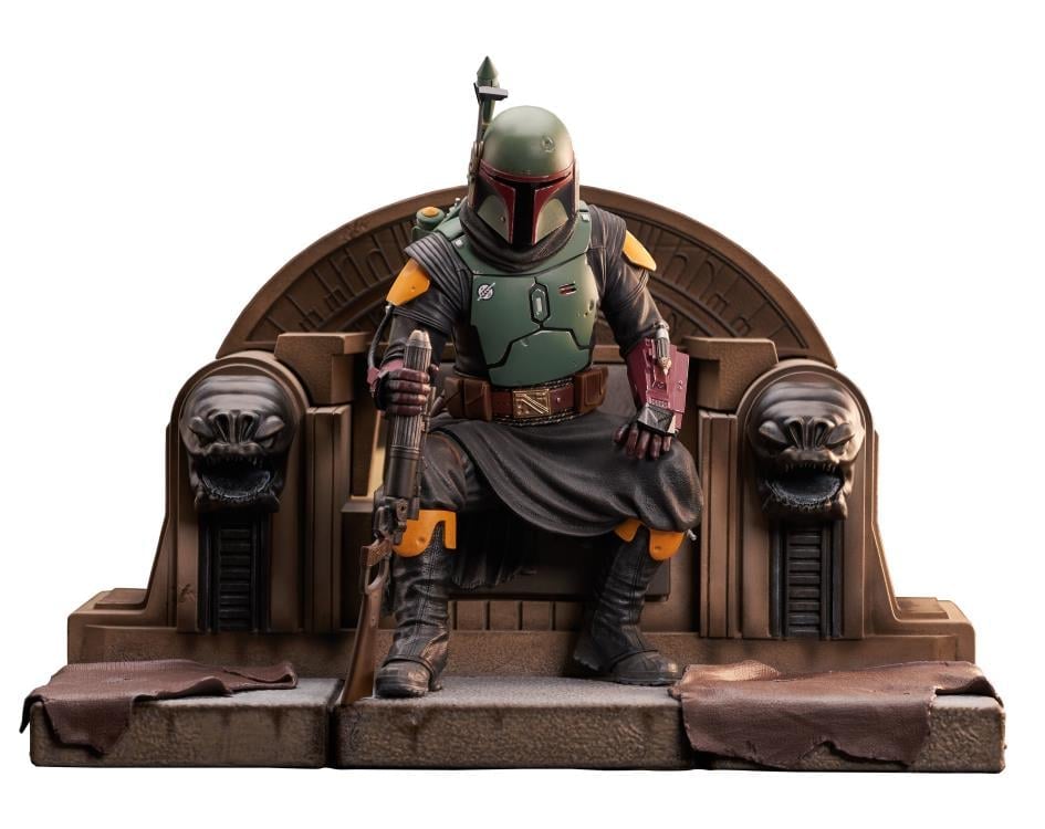 The Mandalorian Premier Collection Boba Fett on Throne 1/7 Scale Limited Edition Statue Gallery Image 13