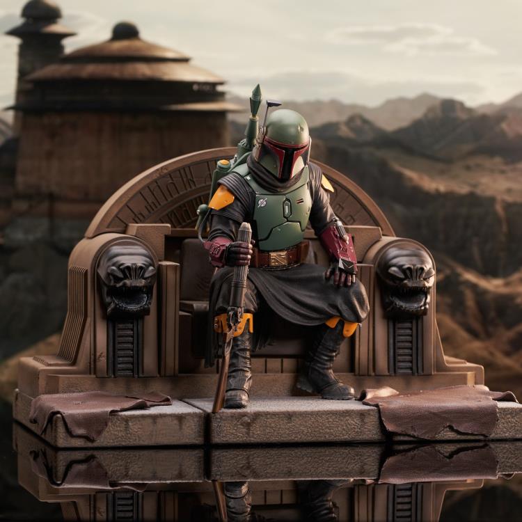 The Mandalorian Premier Collection Boba Fett on Throne 1/7 Scale Limited Edition Statue Gallery Image 4