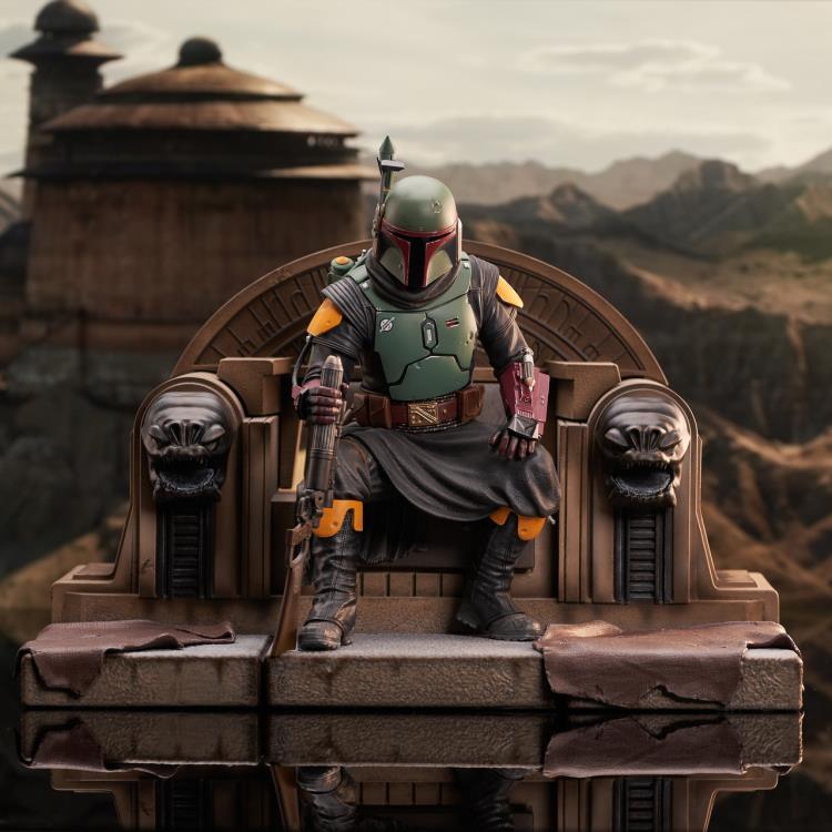 The Mandalorian Premier Collection Boba Fett on Throne 1/7 Scale Limited Edition Statue Gallery Image 3