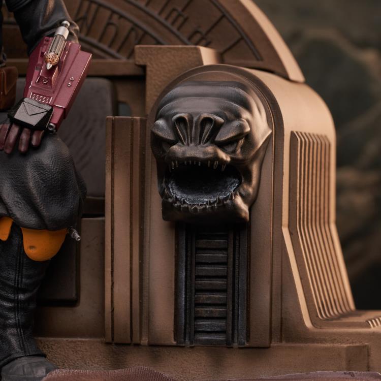The Mandalorian Premier Collection Boba Fett on Throne 1/7 Scale Limited Edition Statue Gallery Image 12