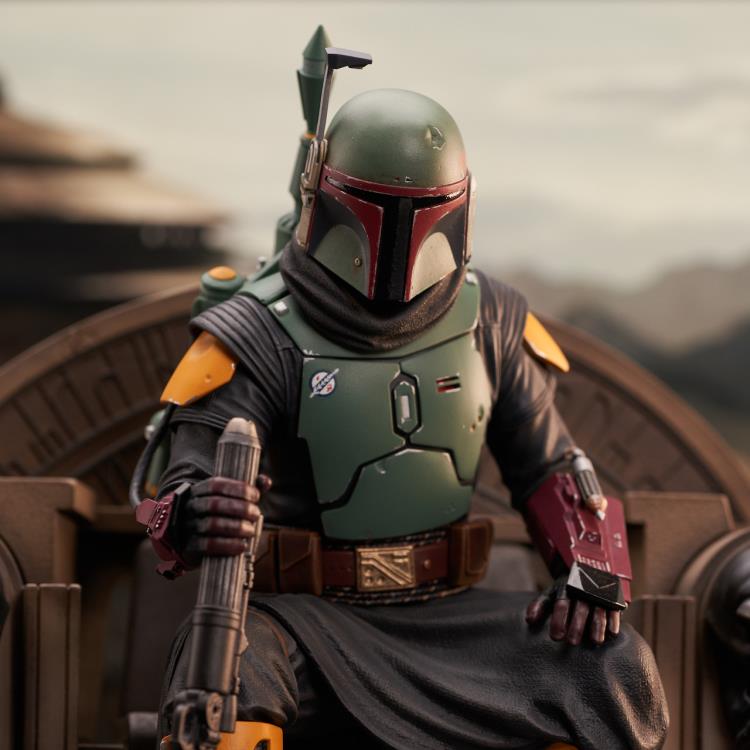 The Mandalorian Premier Collection Boba Fett on Throne 1/7 Scale Limited Edition Statue Gallery Image 5