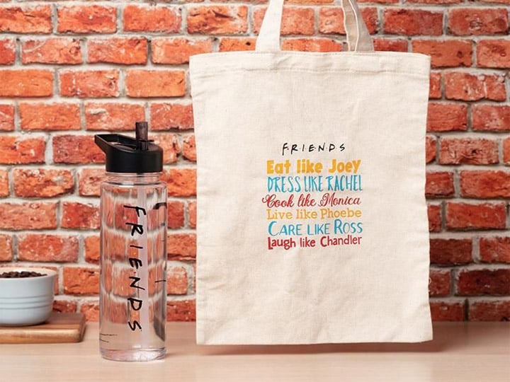 Friends Water Bottle and Tote Gift Set Gallery Image 1