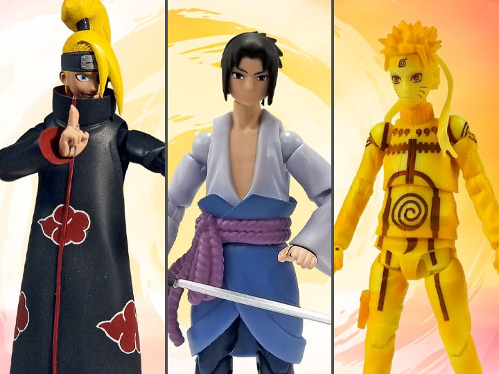 3.NARUTO フィギュアセット Naruto: Shippuden Poseable Action Figure Wave 3 Set of 3 Figures