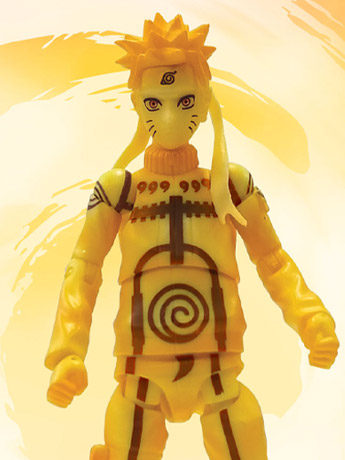 Naruto: Shippuden Naruto (Nine Tails Fox) Poseable Action Figure Gallery Image 2