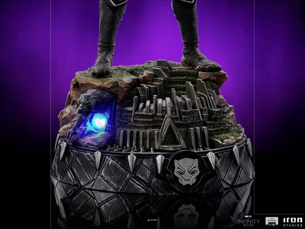 Avengers: Infinity Saga Black Panther 1/10 Deluxe Art Scale Limited Edition Statue Gallery Image 6