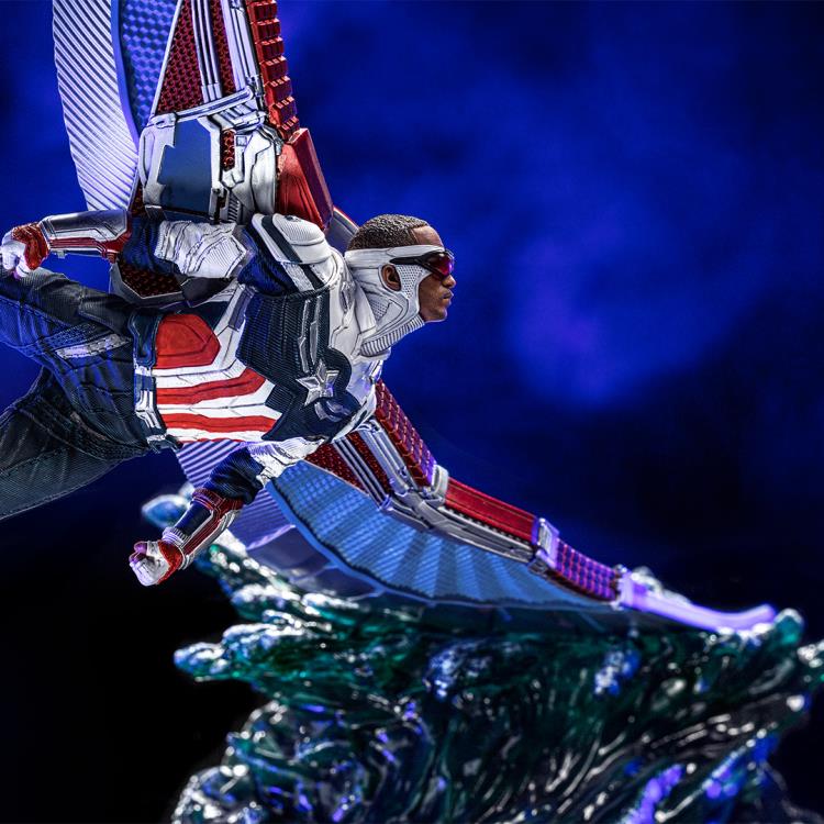 The Falcon and the Winter Soldier Battle Diorama Series Captain America Sam Wilson 1/10 Art Scale Limited Edition Statue Gallery Image 6