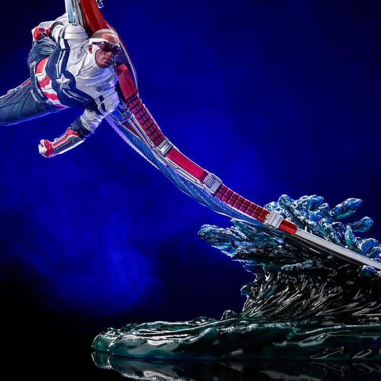 The Falcon and the Winter Soldier Battle Diorama Series Captain America Sam Wilson 1/10 Art Scale Limited Edition Statue Gallery Image 5