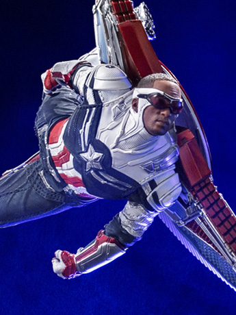 The Falcon and the Winter Soldier Battle Diorama Series Captain America Sam Wilson 1/10 Art Scale Limited Edition Statue Gallery Image 2