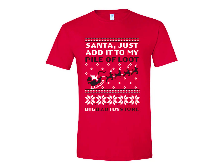 BigBadToyStore Ugly Sweater Holiday T-Shirt (Short-Sleeved) Gallery Image 1