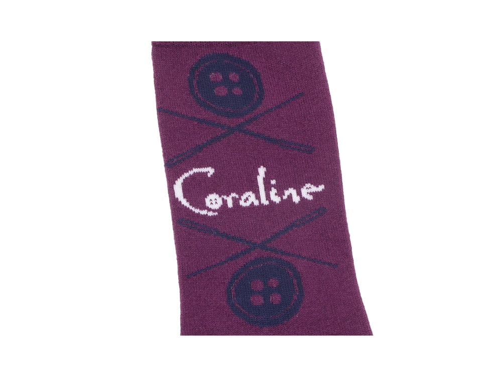Coraline Mixed Icons Women's Casual Crew Socks 5-Pack Gallery Image 3