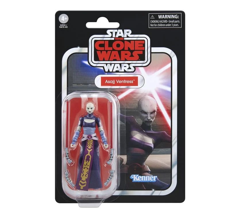 Star Wars: The Vintage Collection Asajj Ventress (The Clone Wars) Action Figure Gallery Image 2