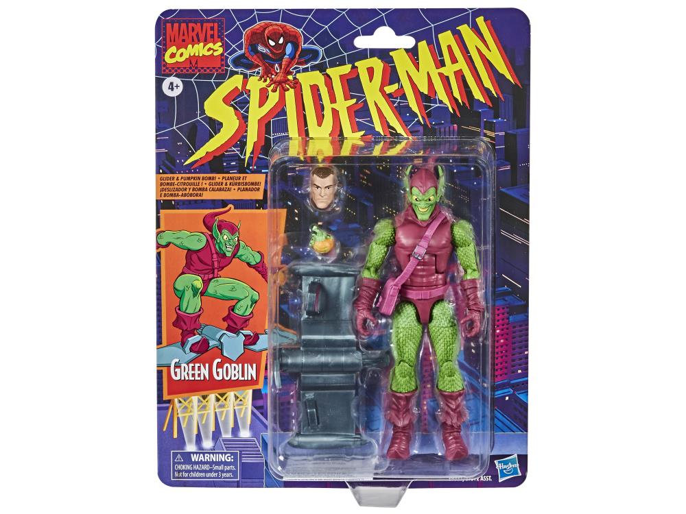 Spider-Man Marvel Legends Retro Collection Green Goblin Action Figure Gallery Image 2