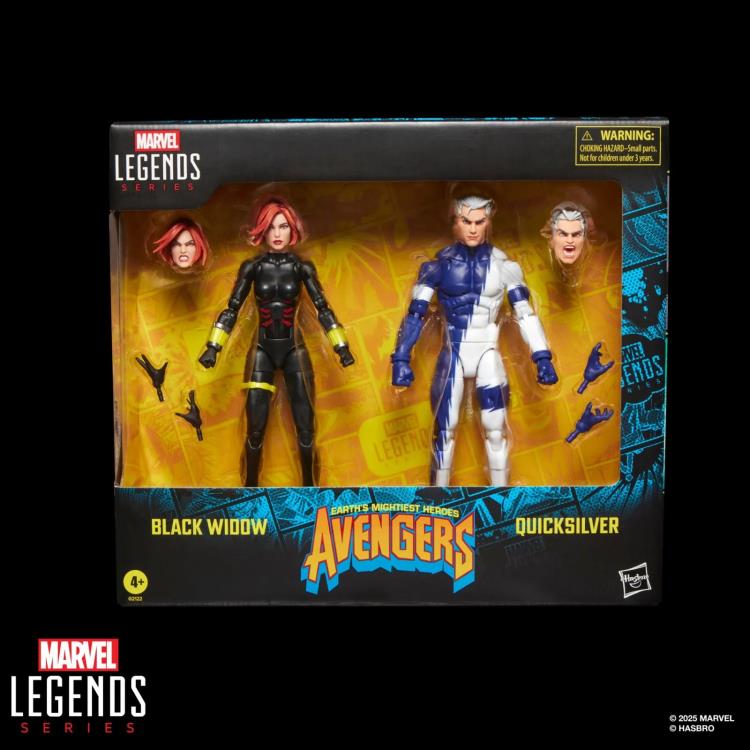 Avengers Marvel Legends Black Widow & Quicksilver Action Figure Two-Pack Gallery Image 2